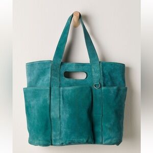 Free People Teal Tote Bag
